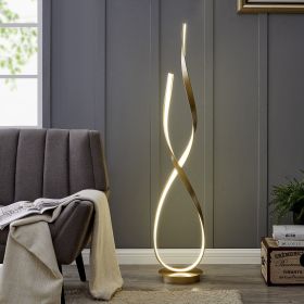 Sandy Gold Vienna LED 55" Tall Floor Lamp