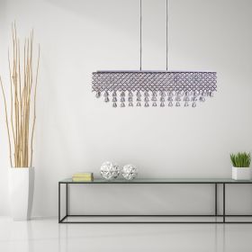 Cinderella Crystal Rectangular Chandelier