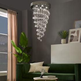 Crystal Double Helix Chandelier