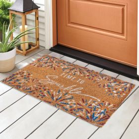 Time to Sparkle Americana Doormat