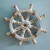 Nautical Ship Wheel Wall Decor - Coastal Maritime Home Decoration