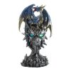 Blue Dragon Warrior Statue