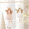 2Pcs Christmas Tree Ornaments Set Plush Dolls Pendants Home Decoration