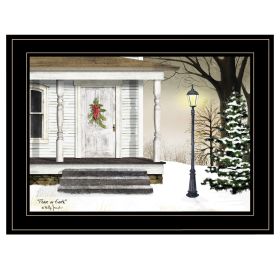 "Peace on Earth" by Billy Jacobs, Ready to Hang Framed Print, Black Frame