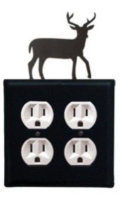 Deer - Double Outlet Cover