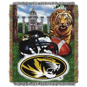 Missouri OFFICIAL Collegiate "Home Field Advantage" Woven Tapestry Throw