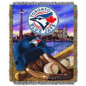 Blue Jays OFFICIAL Major League Baseball; "Home Field Advantage" 48"x 60" Woven Tapestry Throw by The Northwest Company