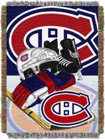 Canadiens OFFICIAL National Hockey League; "Home Ice Advantage" 48"x 60" Woven Tapestry Throw by The Northwest Company