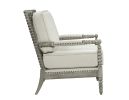 ACME Saraid Accent Chair, Beige Linen & Gray Oak Finish AC01165