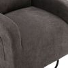 JiaDa Upholstered Swivel Glider.Rocking Chair for Nursery in Dark Grey.Modern Style One Left Bag