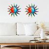 1pc, Creative Metal Sun Wall Decor, Metal Wall Art Decorative Pendant, Celebration Decor