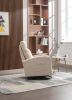 JiaDa Upholstered Swivel Glider.Rocking Chair for Nursery in Beige.Modern Style One Left Bag