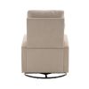 JiaDa Upholstered Swivel Glider.Rocking Chair for Nursery in Beige.Modern Style One Left Bag