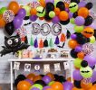 Halloween Balloon Garland Arch Kit Happy Halloween Party Decorations