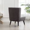 Elon Contemporary Velvet Upholstered Accent Chair, Gray