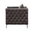 ACME Gillian II Chair & 2 Pillow in Dark Gray Velvet 53389