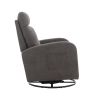 JiaDa Upholstered Swivel Glider.Rocking Chair for Nursery in Dark Grey.Modern Style One Left Bag