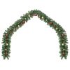 Christmas Garland Decorated with Baubles 16 ft