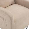 JiaDa Upholstered Swivel Glider.Rocking Chair for Nursery in Beige.Modern Style One Left Bag