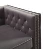 ACME Gillian II Chair & 2 Pillow in Dark Gray Velvet 53389