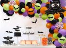 Halloween Balloon Garland Arch Kit Happy Halloween Party Decorations