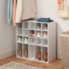 4 Tier Laminate Stackable Shoe Cubby White