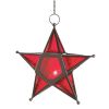 Red Glass Star Lantern