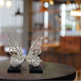 Butterfly Wings Sculpture (Option: Chrome)