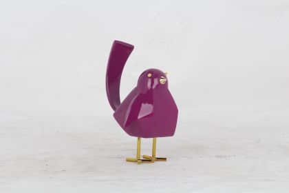 Bird Sculpture (Option: Small Purple)