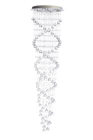 Crystal Chandelier Double Helix (Option: 7 Light, 73" Hanging Length)