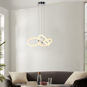 Daisy LED Adjustable Chandelier (Option: Chrome)