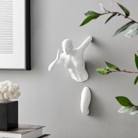 Runner Woman 13" Wall Sculpture (Option: White)