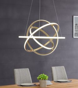 Oxford LED Adjustable Chandelier (Option: Sandy Gold)