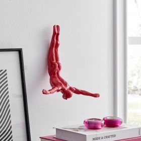 Diver Wall Decor Sculpture (Option: 11" Red)