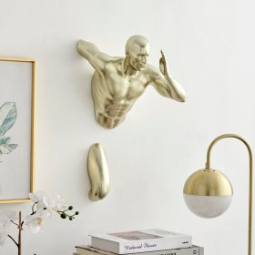 Runner Man 20" Wall Sculpture (Option: Gold)