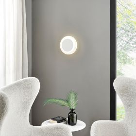 Luna Eclipse Two Circle Multiuse Lamp (Option: White)