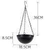 Nordic Metal Hanging Chain Flower Pot Iron Hanging Flower Basket Vase Plant Hanging Planter For Home Garden Balcony Decoration