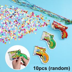 Wedding Confetti Fireworks Toy Handheld Gun Foil Balloons Confetti Firework Cannon Birthday Graduation Party Supplies Kid's Toys (Color: 10pcs)