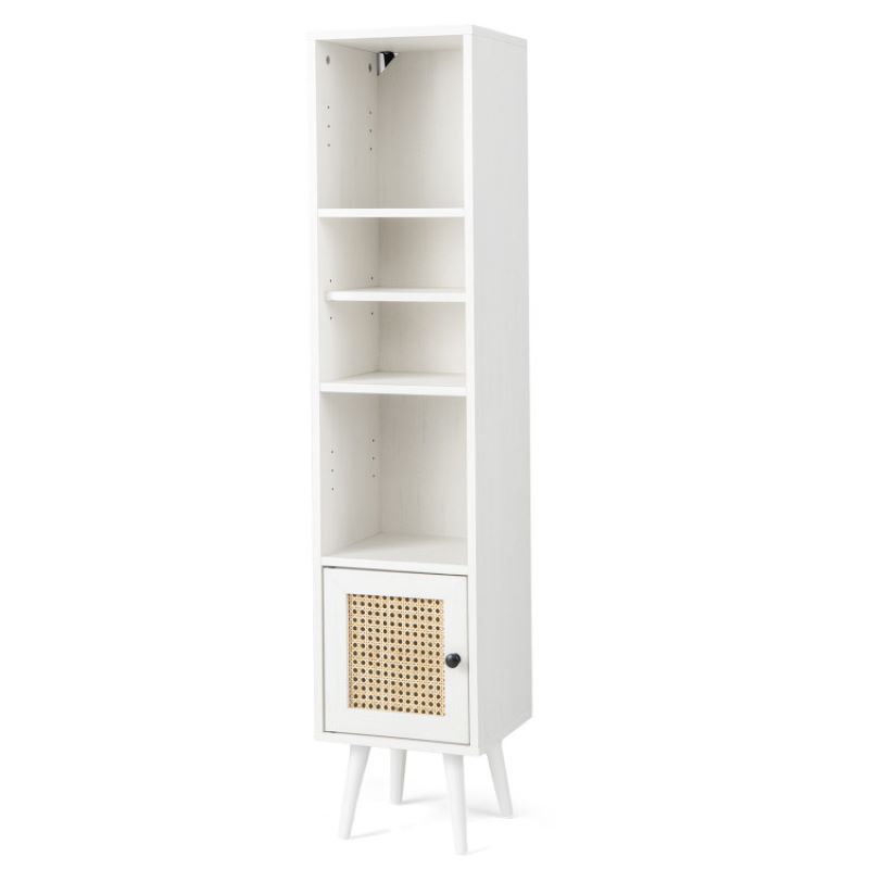 Freestanding 4-Tier 54" Tall Bookcase Freestanding 4-Tier 54" Tall Bookcase