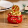 1pc; Pot Of Golden Car Ornament (2.28"×1.97"×1.97"); Home Decoration; Holiday Birthday Gifts